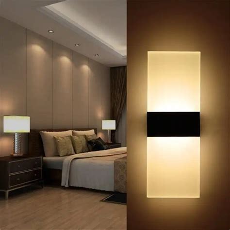 luminaria led de pared luz noche moderno