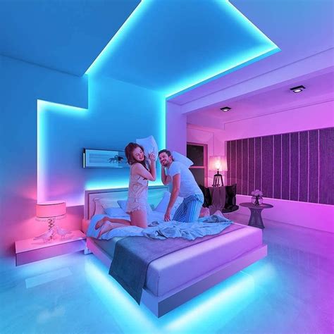 Various Wonderful Cool Bedroom Lights Bed Cute Homes