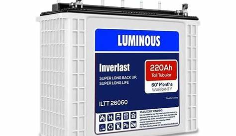 Luminous Inverlast ILTT 26060 220Ah Tall Tubular Plate