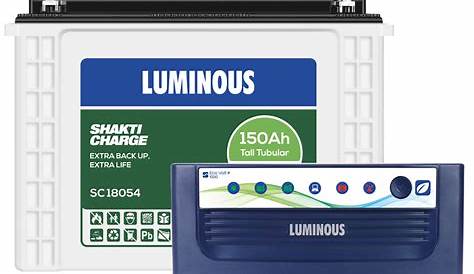Luminous 80Ah Tubular Inverter Battery for Home UPS