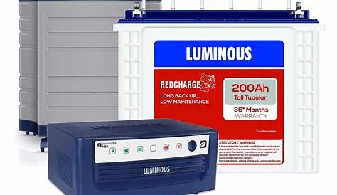 Luminous Inverter Price With Battery And Trolley Buy Single (TX100S