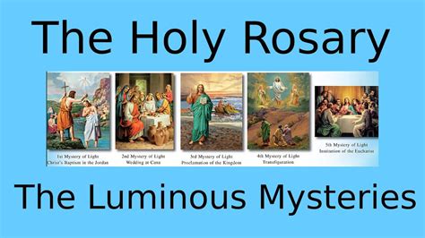 luminous mystery of the holy rosary