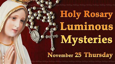 luminous rosary mysteries youtube
