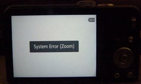 Lumix Camera System Error Zoom
