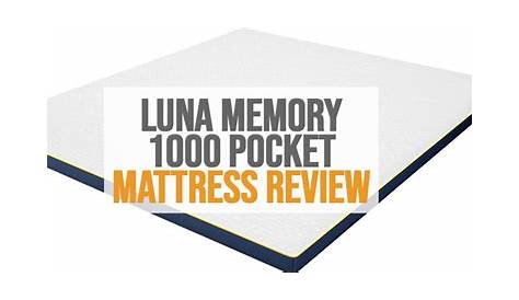 Luna Memory 1000 Review Top Ten Mattresses 2017 Mattress Online Blog