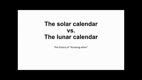 Lunar Calendar Vs Solar Calendar
