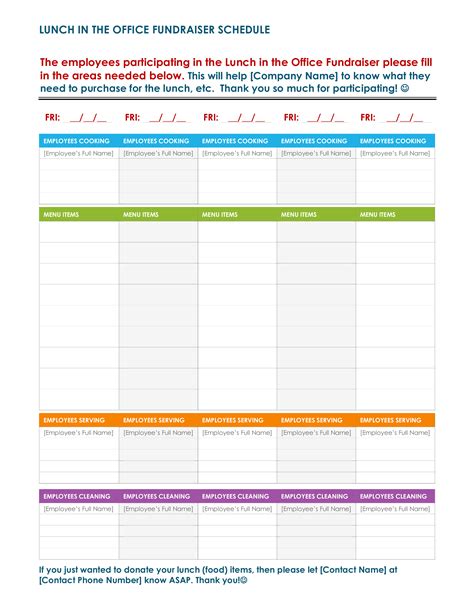 8+ Lunch Schedule Templates Sample, Examples Free & Premium Templates