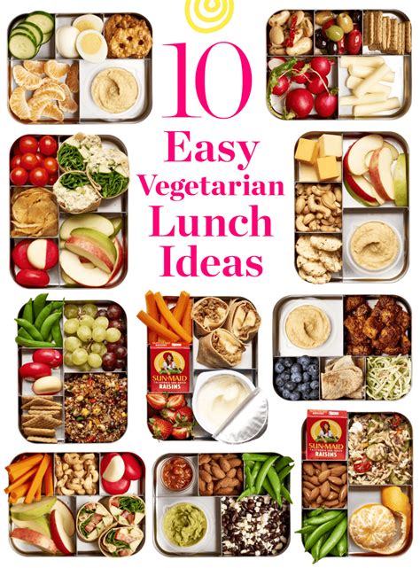 10 Easy Lunch Box Ideas for Vegetarians Clean eating vegetarian, Easy
