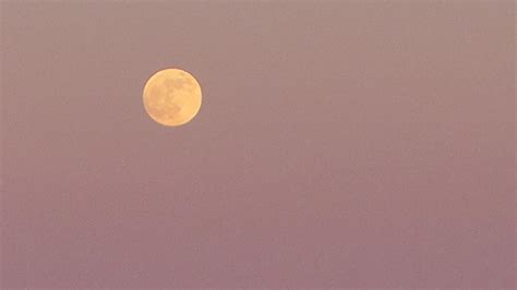 lune jaune avec ciel rose