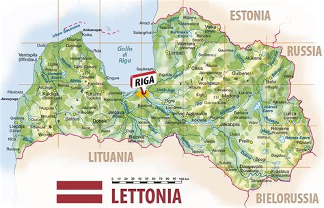 lunghezza della costa di lettonia