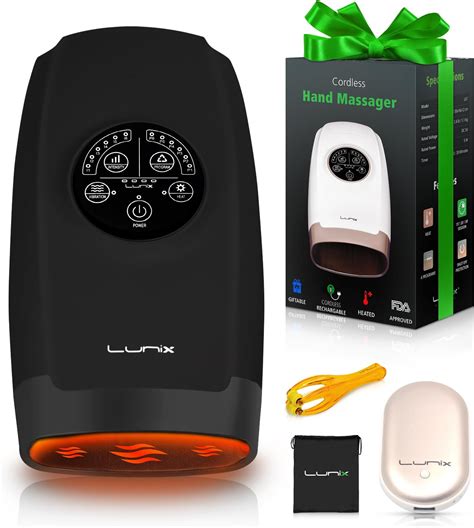 Lunix Cordless Electric Hand Massager With Compression