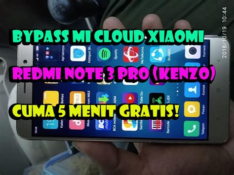 Hapus Akun Mi Cloud Redmi Note 7 Lavender Via Remote Online