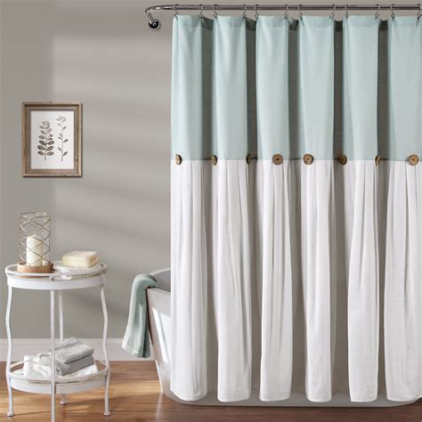 Lush Decor Serena Textured Polyester Shower Curtain, 72x72, Light Gray