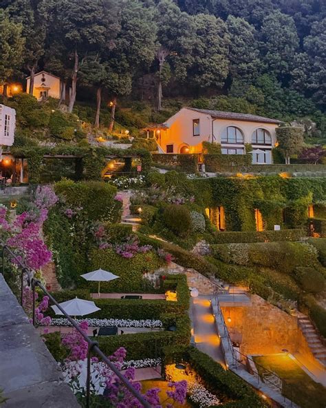 Lush gardens at Villa San Michele