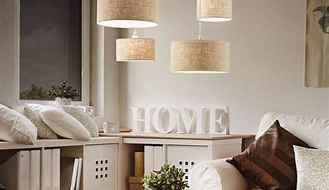 Lustre Avec Abat Jour Reanna jour En Blanc Luminaire.fr