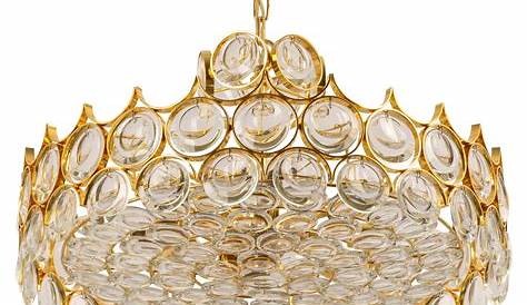 Lustre Dore Design Doré Avec Boules De Verre Lindsey s