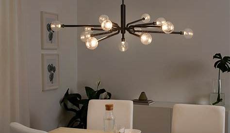 Lustre Salon Moderne Ikea BRUNSTA Pendant Lamp Shade, Black, Length 14" IKEA