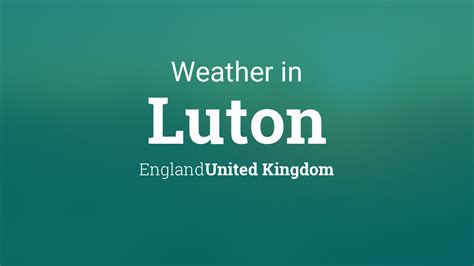 luton england weather