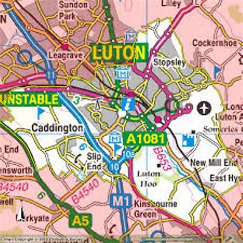 luton town england map