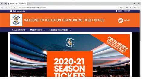 luton town tickets online