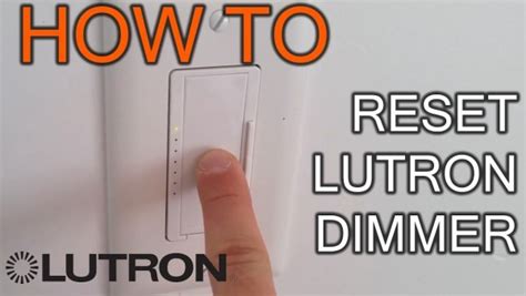 Lutron Dimmer Troubleshooting