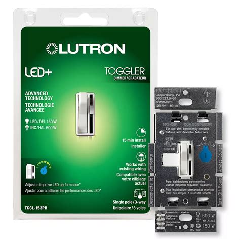 lutron led toggle dimmer switch