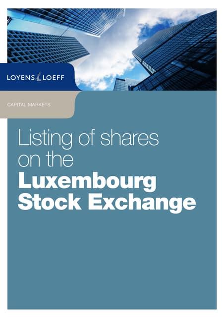 luxembourg stock exchange listing