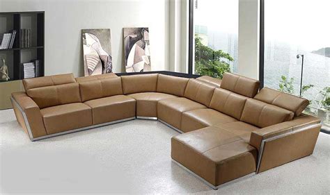 luxurious leather sectionals