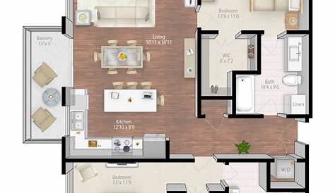 Floor plan design, Apartment floor plans, Apartment floor plan