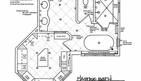 Master Bathroom Design Plans Big Master Bathroom Floor Plans