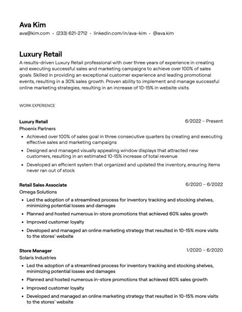 Cv Examples for Retail Jobs Uk Luxury Collection Lovely