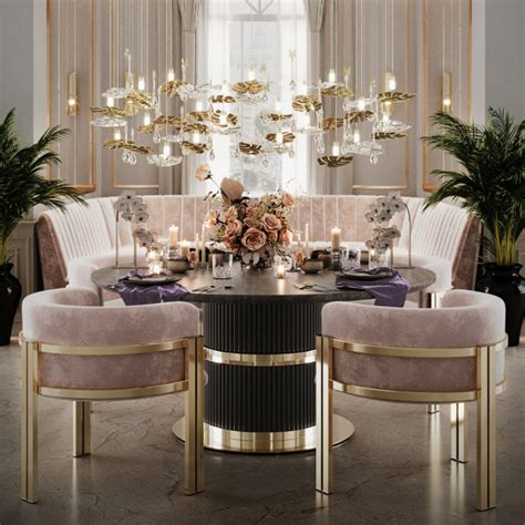 Luxury Dining Set With Bench