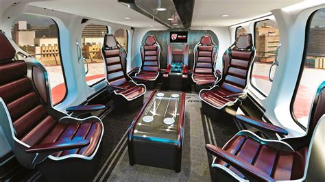 luxury helicopter interior