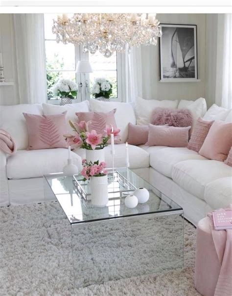 luxury pink living room