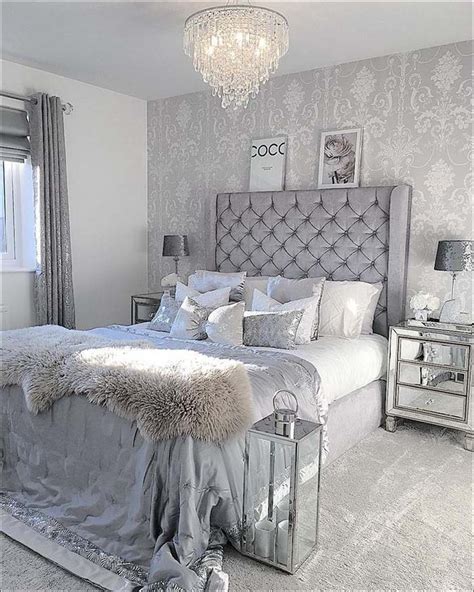 Awasome Luxury Silver And White Bedroom References