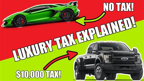 luxury tax rules canada