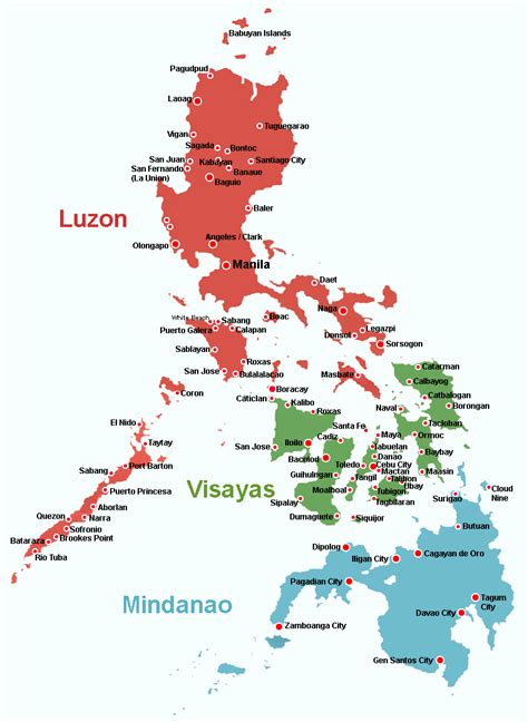 luzon visayas and mindanao map