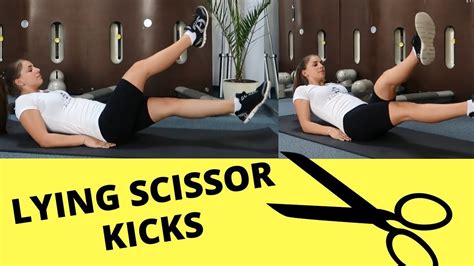 Lying Scissor Kicks Exercise