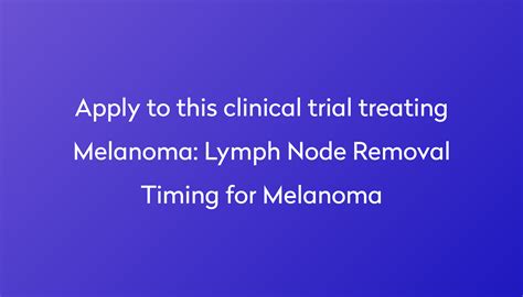 lymph node removal for melanoma