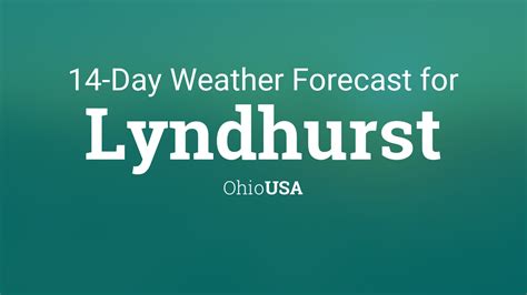 lyndhurst ohio weather forecast