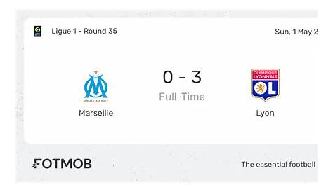 Marseille vs Lyon - live score, predicted lineups and H2H stats.