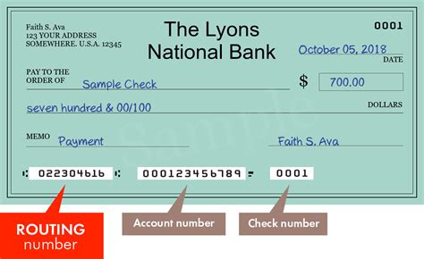 lyons national bank routing number