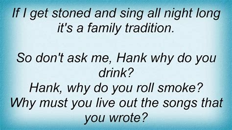 Family Tradition Lyrics Hank Williams Jr Link Pico