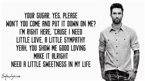 maroon 5 sugar lyrics YouTube