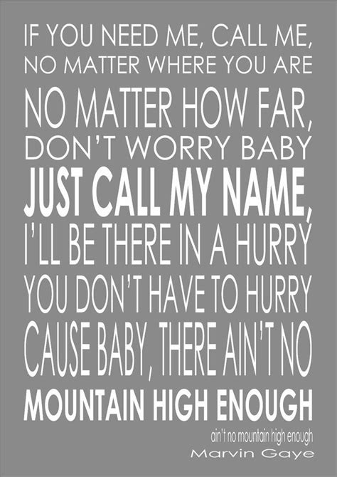 lyrics ain't no mountain high