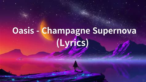 Oasis Song Lyrics Champagne Supernova Displate artwork by artist "Colo