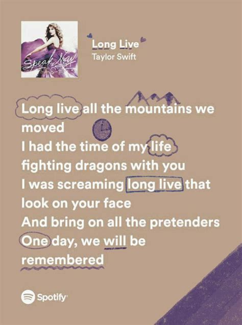 lyrics for long live