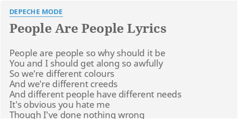 lyrics people are people