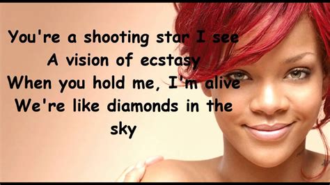 lyrics to diamond by rihanna