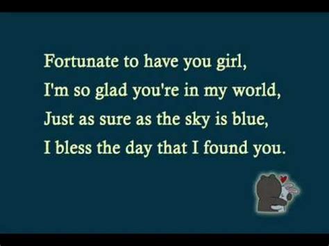 Lyrics To Fortunate By Maxwell